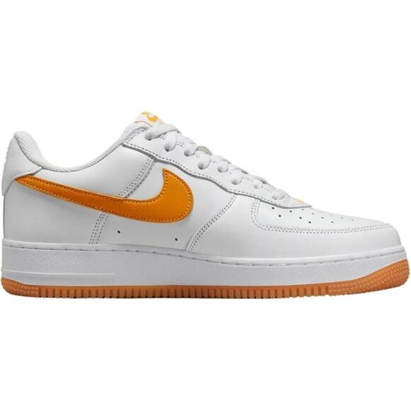 Nike Mens Air Force 1 '07 Shoes White/University Gold Size 4